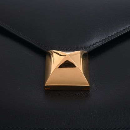 メドール　クラッチバッグ　ボックスカーフ　ブラック　GP　〇X刻印