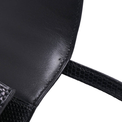 コンスタンスミニ　リザード　ブラック　ルテニウム金具　□I刻印