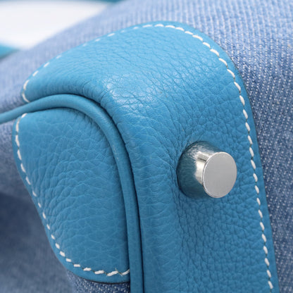 Birkin 30 Toile Jean Togo 蓝色牛仔裤 SS □F刻印