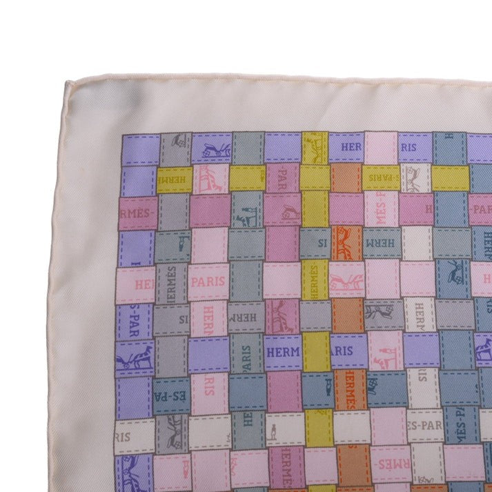 カレ90　BOLDUC AU CARRE　シルク　ホワイト