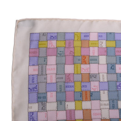 カレ90　BOLDUC AU CARRE　シルク　ホワイト