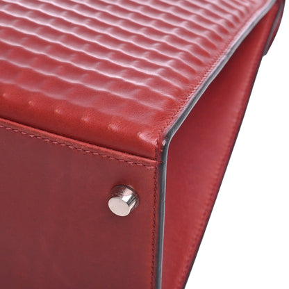 Kelly 32 Dewitch Waffle Box Calf Rouge Ash SS □G engraved