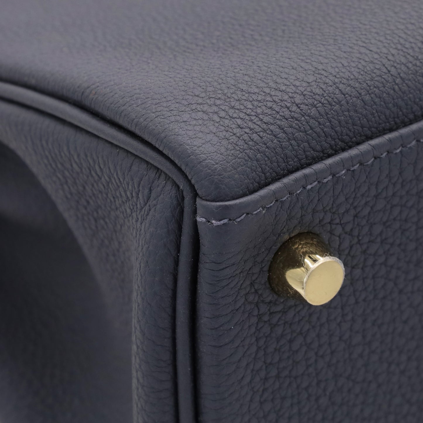 Kelly 25 Togo Ardoise Champagne Gold W engraved