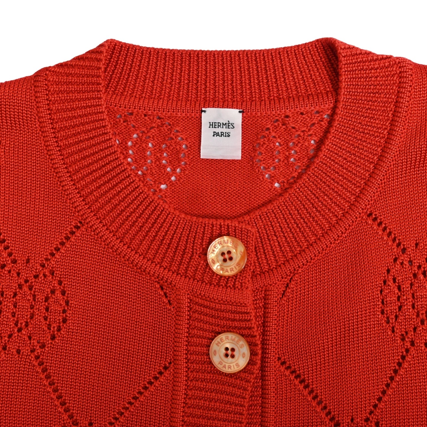 カーディガン　マイクロHリフト　レーヨン　レッド　38