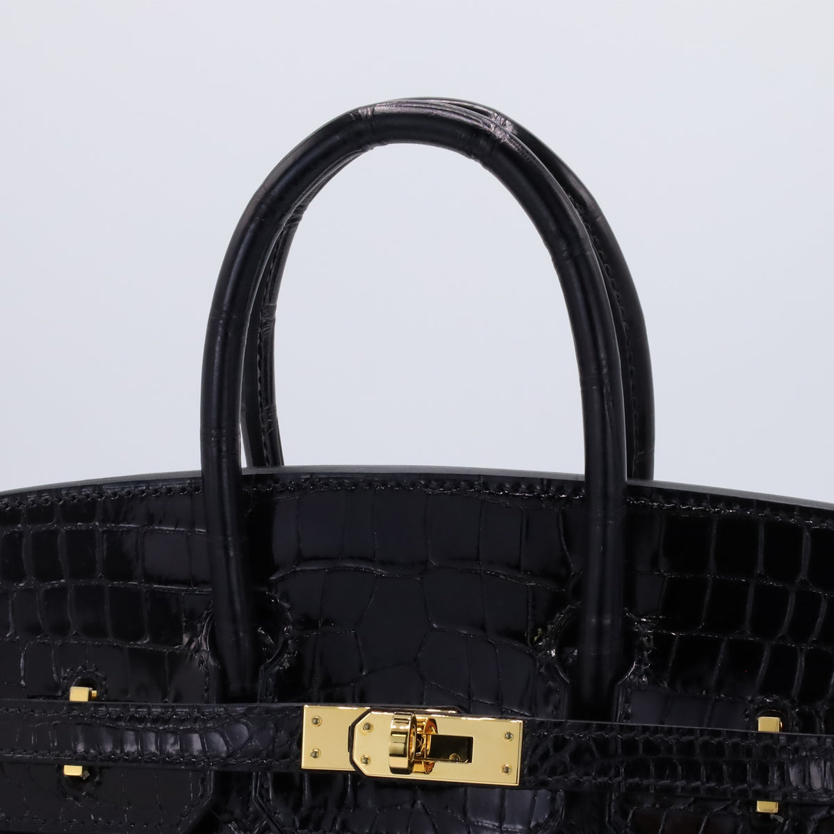 Birkin 25 Porosus Black GP ZStamp