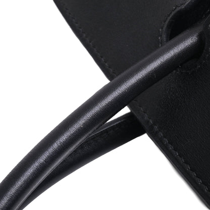 Birkin 30 Box Calf Toile Potamos Black Red SS □J Engraved