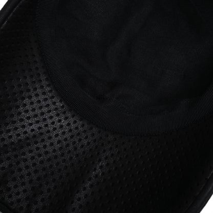 Jet Cap Punched Leather Black 61
