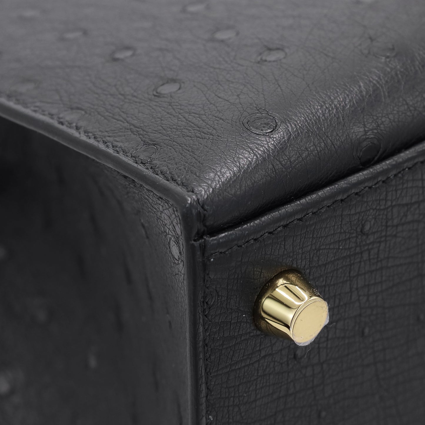 Kelly 25 鸵鸟黑 GP K 印章