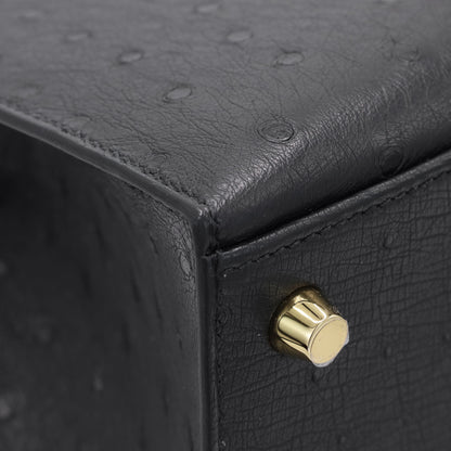 Kelly 25 鸵鸟黑 GP K 印章