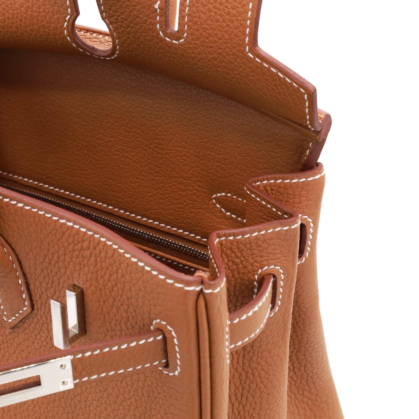 Birkin 25 Togo Gold SS K stamp
