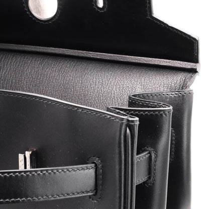 バーキン35　ボックスカーフ　ブラック　ギロッシュ金具　□R刻印