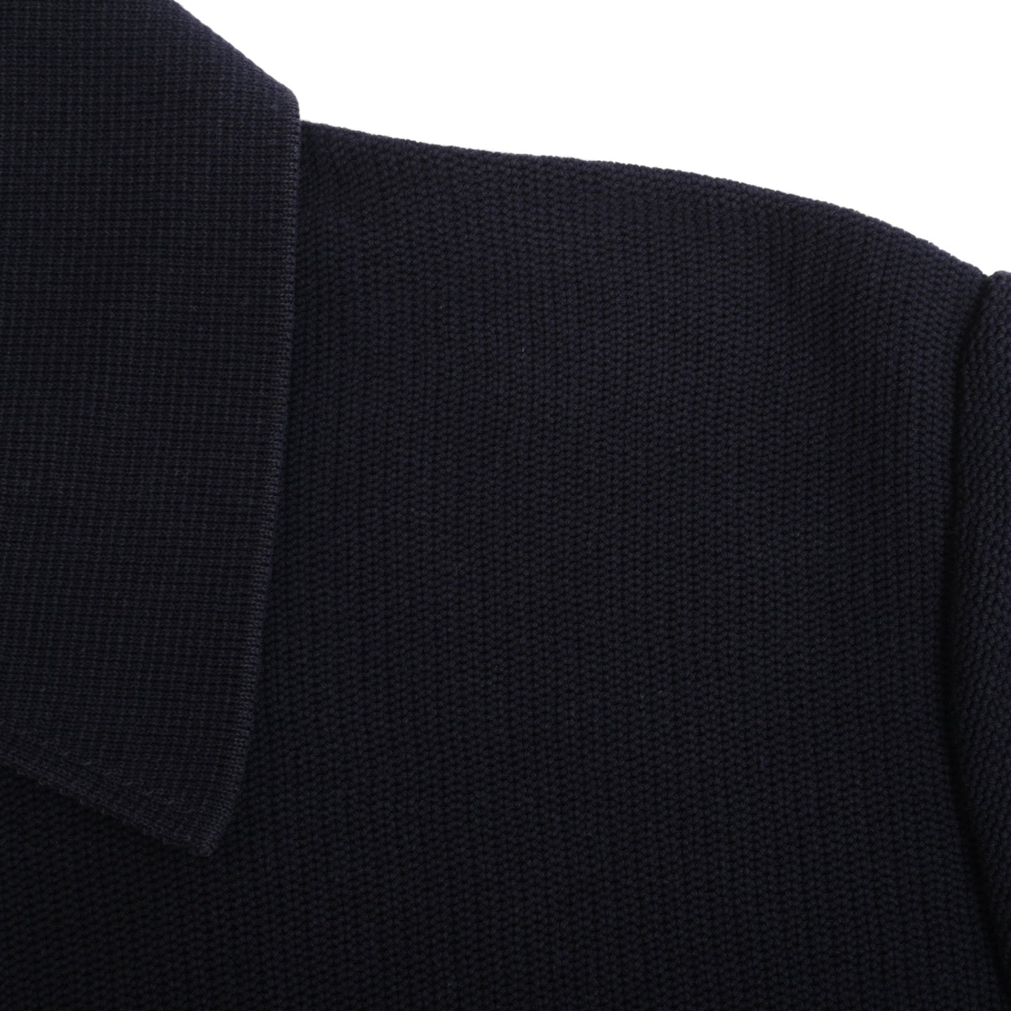 Half zip cut and sew cotton navy M