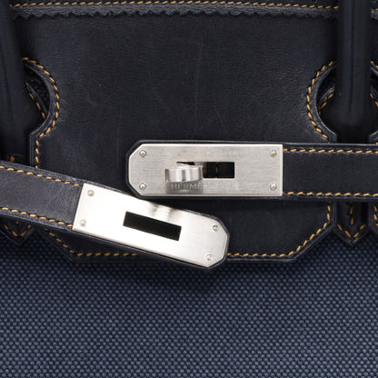 Birkin 35 Gillies Denim Fonce Blue Black SS □PStamp
