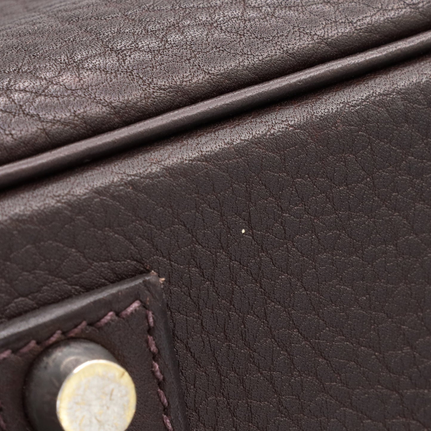 Birkin 45 Long Shoulder Togo Chocolat SS □D stamp