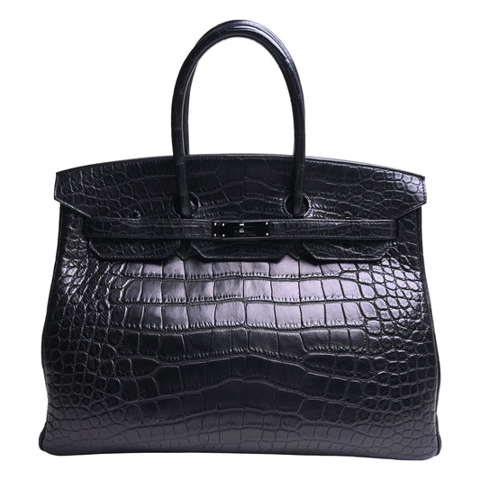 Birkin 35 Saubrack Alligator □ O engraved