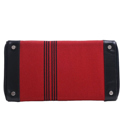 Birkin 30 Box Calf Toile Potamos Black Red SS □J Engraved