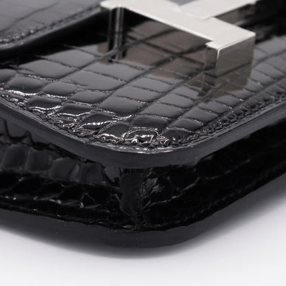 コンスタンススリム　アリゲーター　ブラック　SS　B刻印