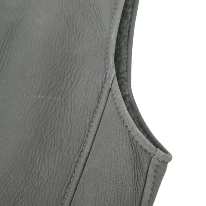 ロングジレ　ムートン　カーキ　34