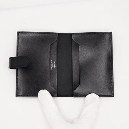 ベアン　カードケース　ボックスカーフ　ソーブラック　B刻印