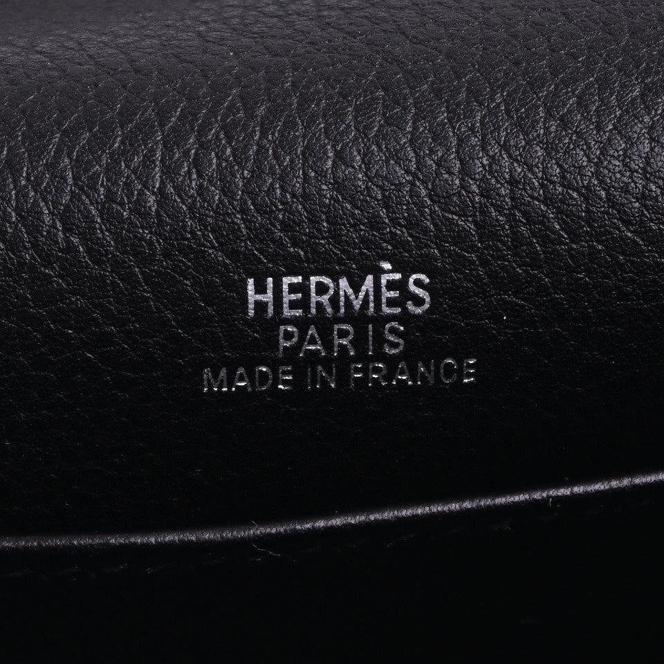 Pochette Kelly Evergrain Black SS □I engraved