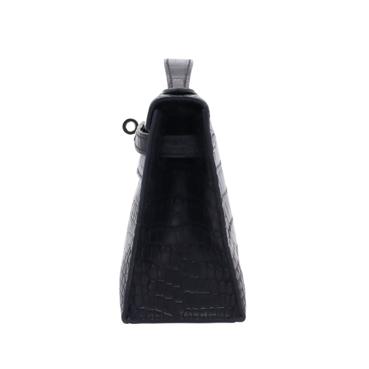 Pochette Kelly Alligator Matte Black SS WStamp