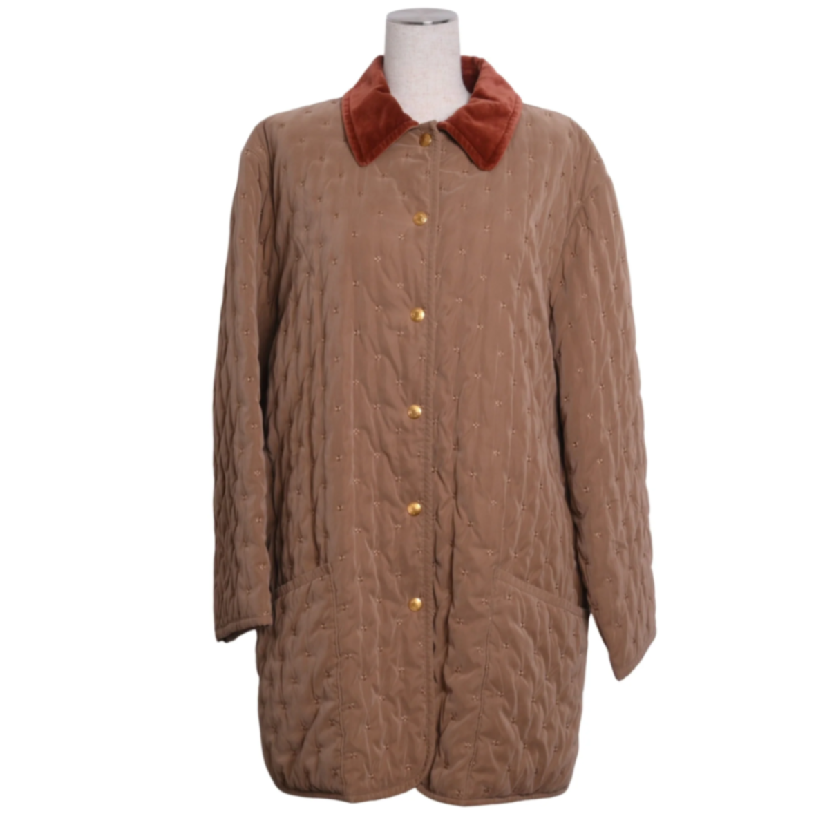 フーデットコート　コットン　ベージュ　42