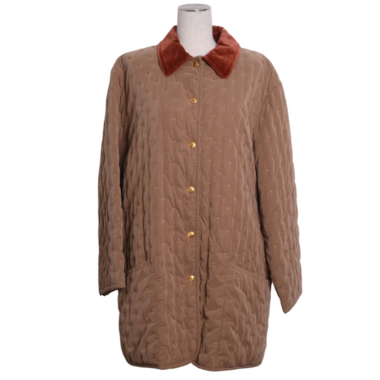 フーデットコート　コットン　ベージュ　42