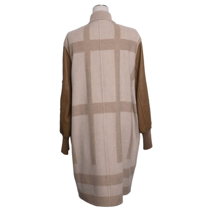 ロングブルゾン　カシミア　ディア　ベージュ　40