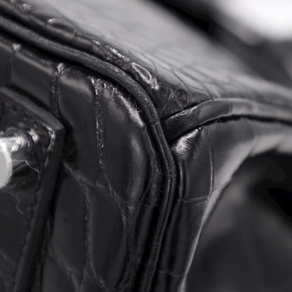 バーキン25　ニロティカス　ブラック　SS　D刻印