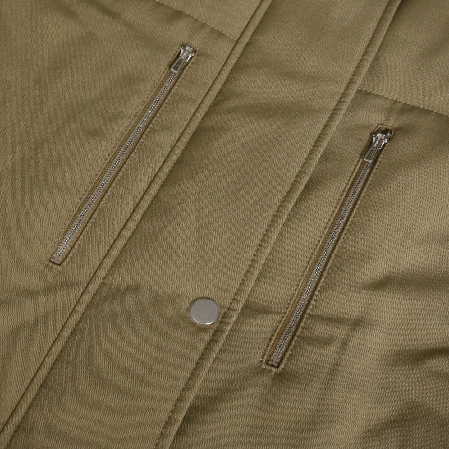 中綿コート　ウール　カーキ　36