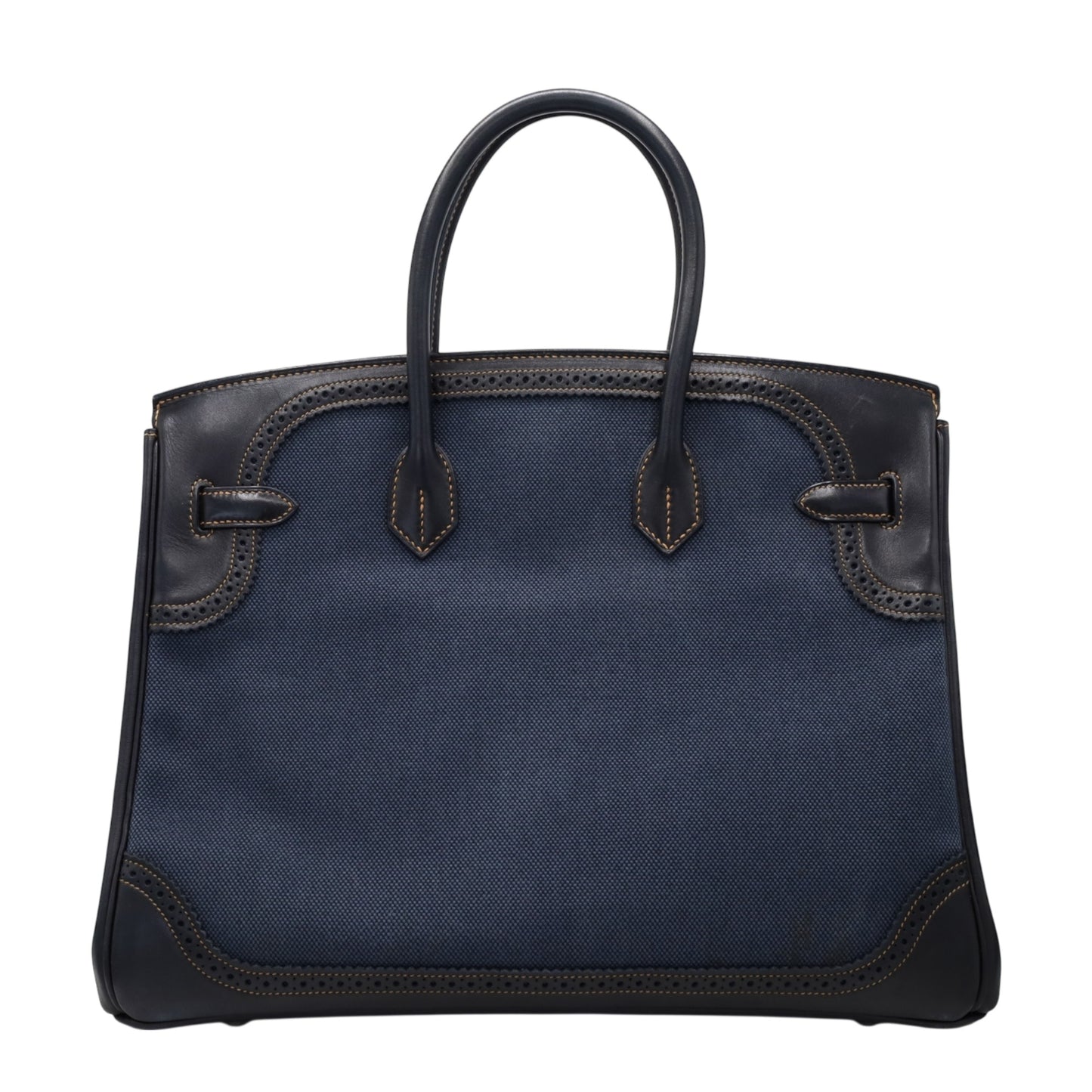 Birkin 35 Gillies Denim Fonce Blue Black SS □PStamp