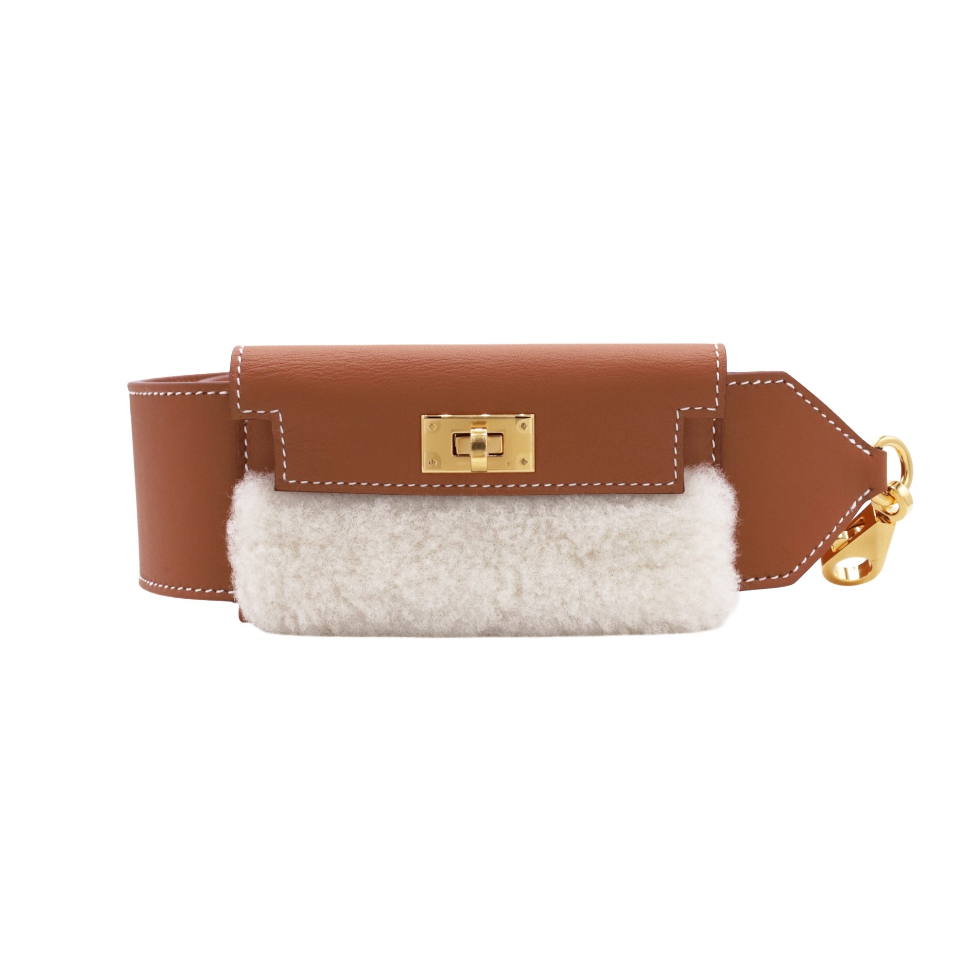 HERMES ケリーポケットバンドリエール プラッシュ ヴォ―スイフト