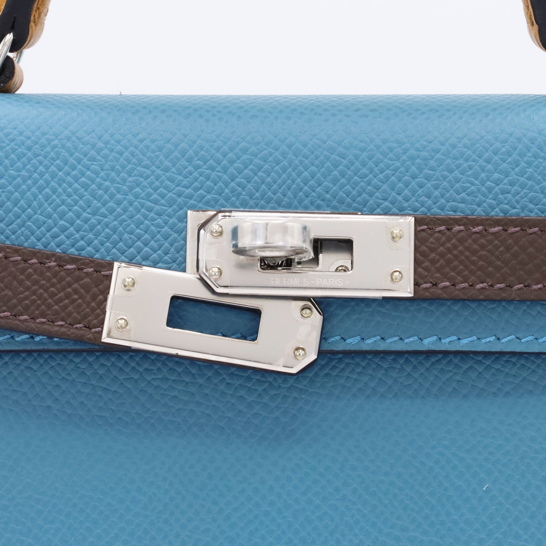 HERMES ミニケリー2 セリエ ヴォーエプソン ブルージーン ナチュラル