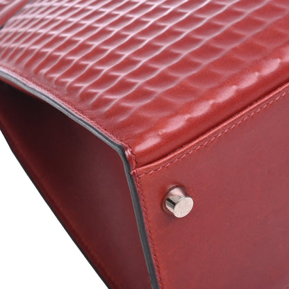 Kelly 32 Dewitch Waffle Box Calf Rouge Ash SS □G engraved