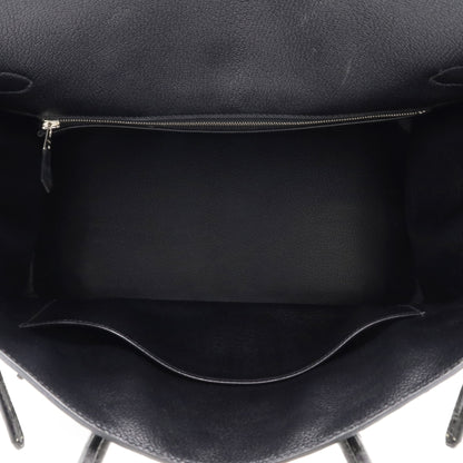 Birkin 35 Ostrich Black SS □JStamp