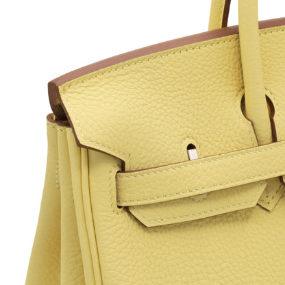 Birkin 25 Togo Jaune Poussin SS K stamp