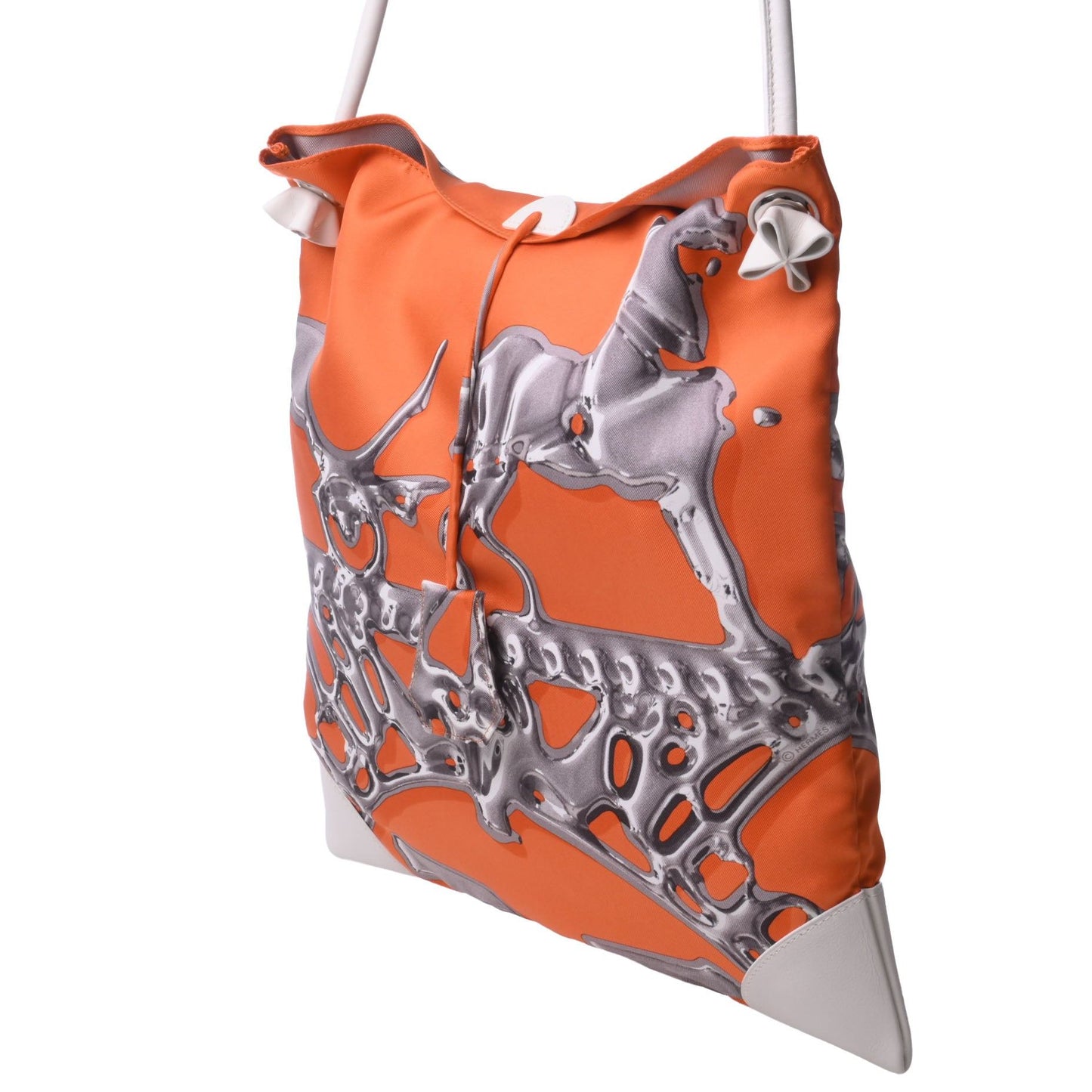 丝滑的城市PM银滴丝绸橙色白色SS□n刻