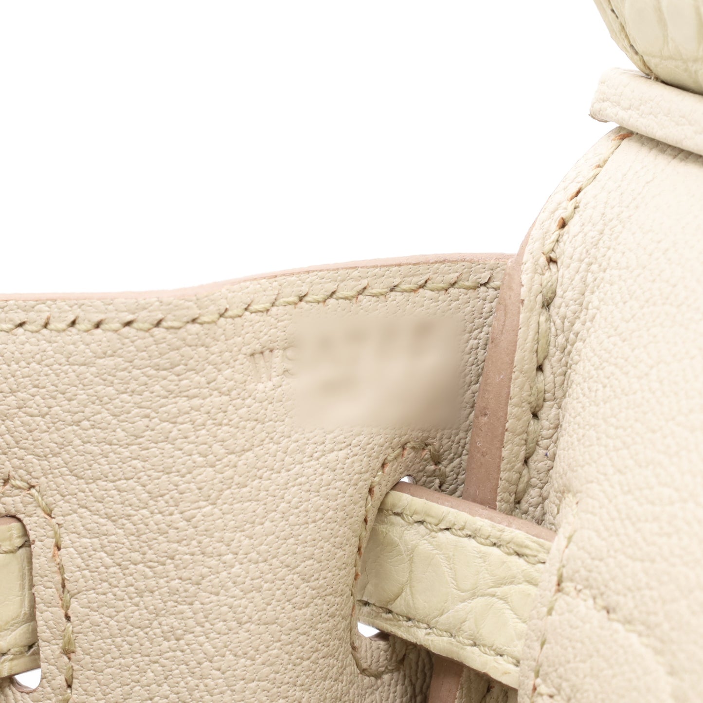 Birkin 25 Touch Alligator Matte Togo Beton SS W Engraved