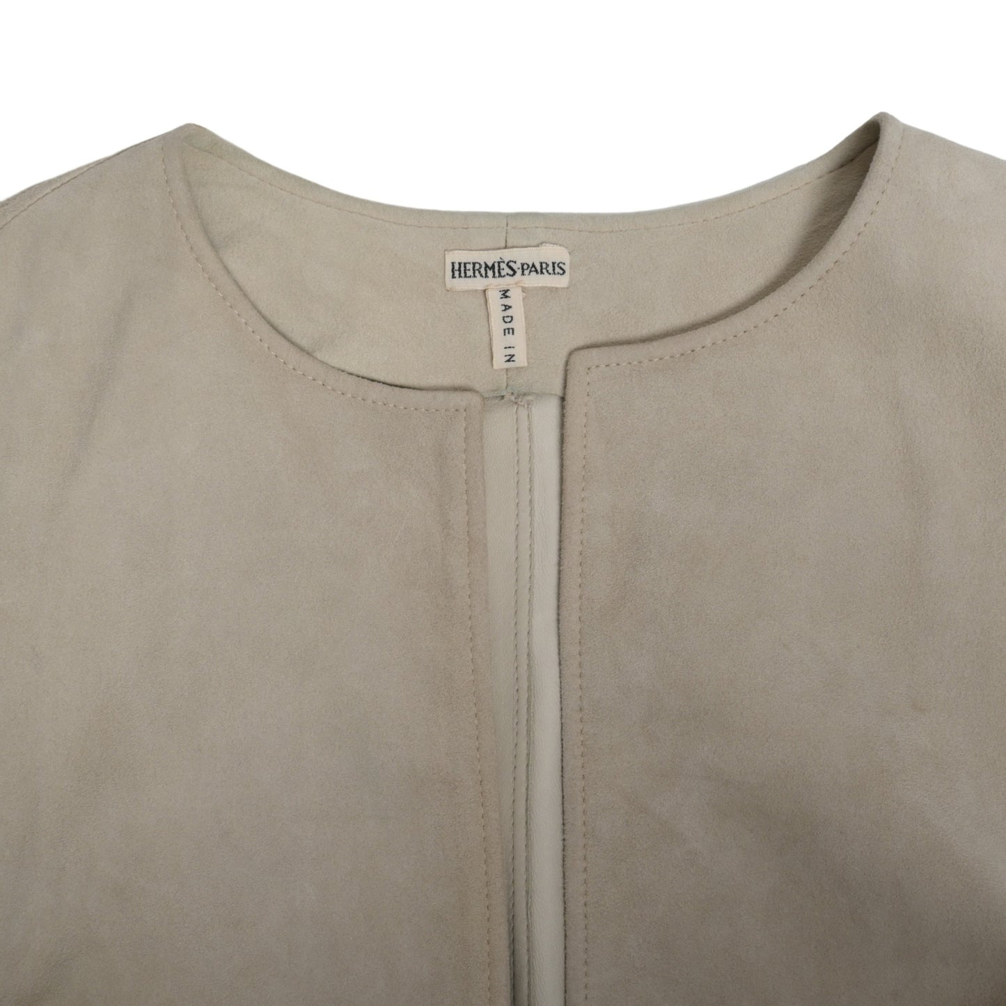 ヴァルーズ　ベスト　スエード　アイボリー　38