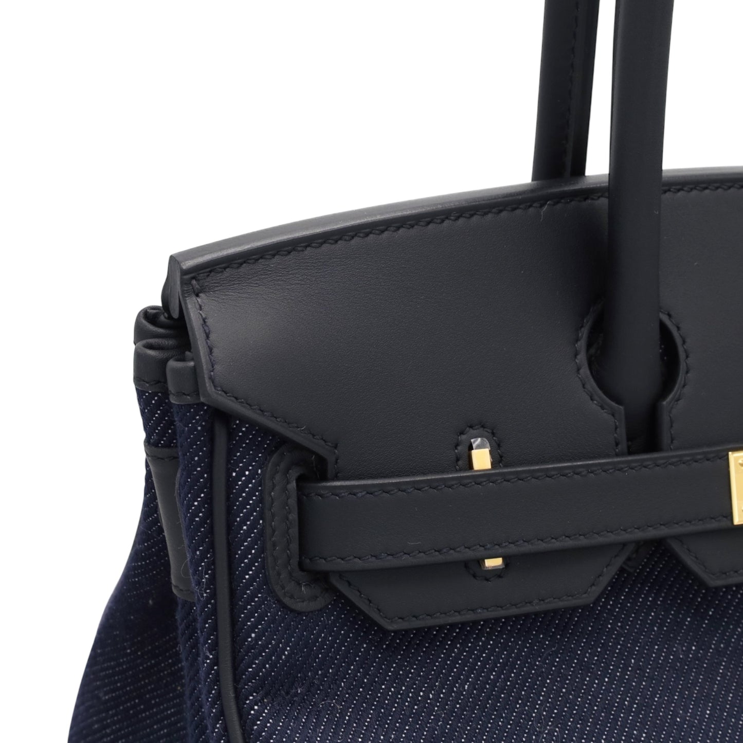 Birkin 单肩灯 29 Vaux Swift Toile Jean 黑蓝靛蓝 GP K刻印