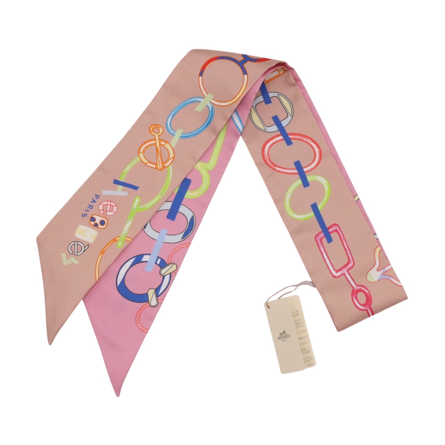 ツイリー　ド・レ・ブックル　シルク　ピンク