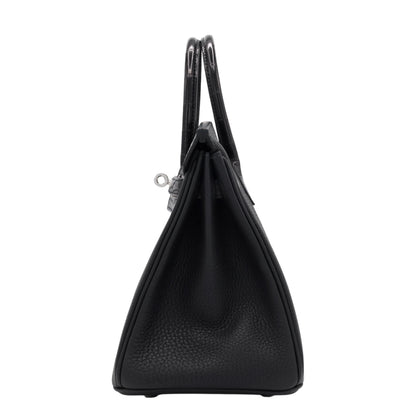 Birkin 25 Touch Alligator Togo Black SS UStamp