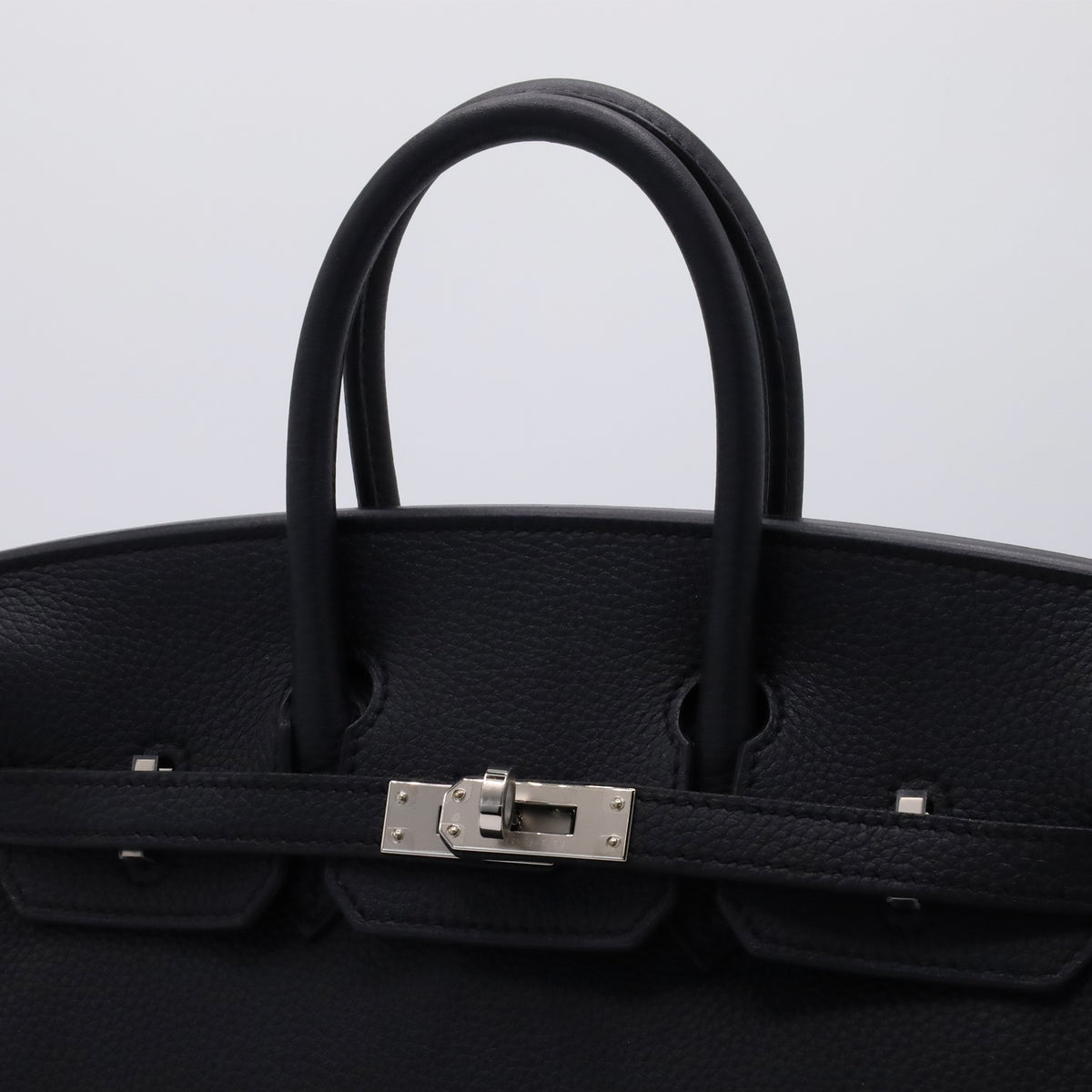 Birkin 25 Togo Black SS KStamp