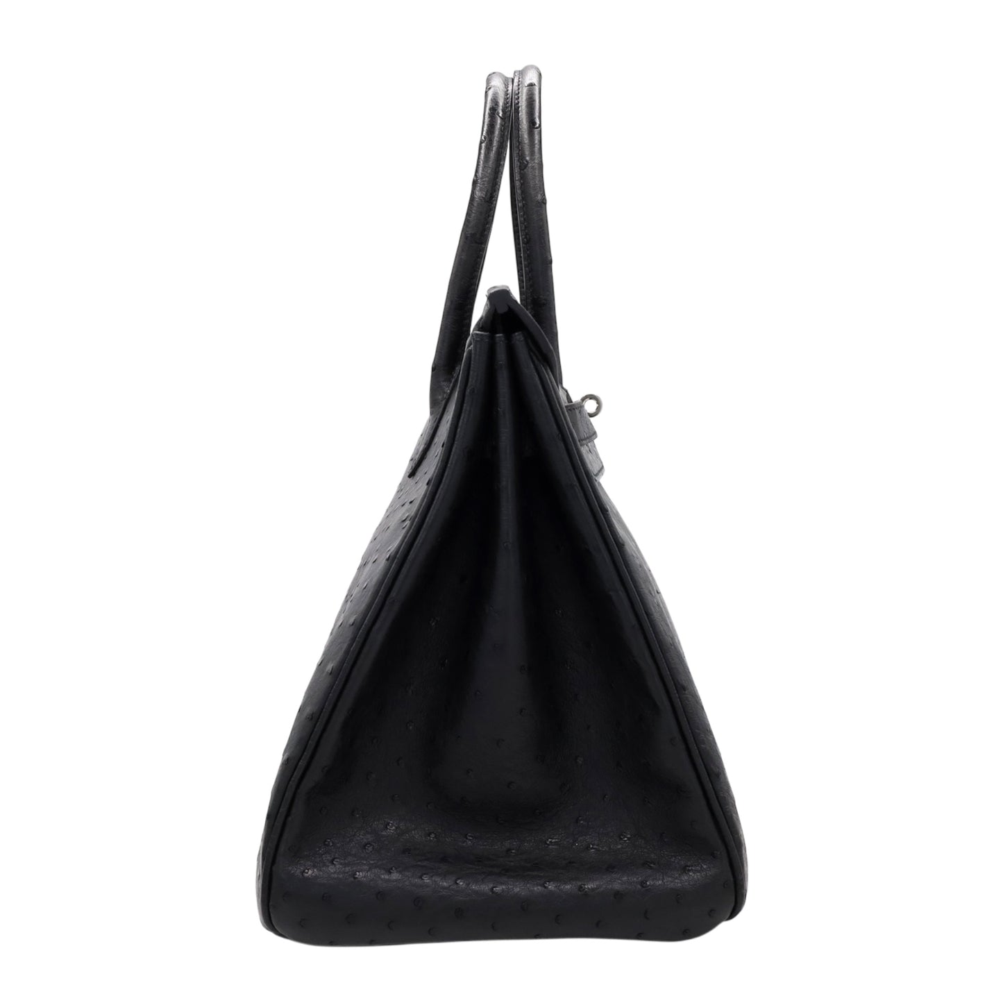 Birkin 35 Ostrich Black SS □JStamp