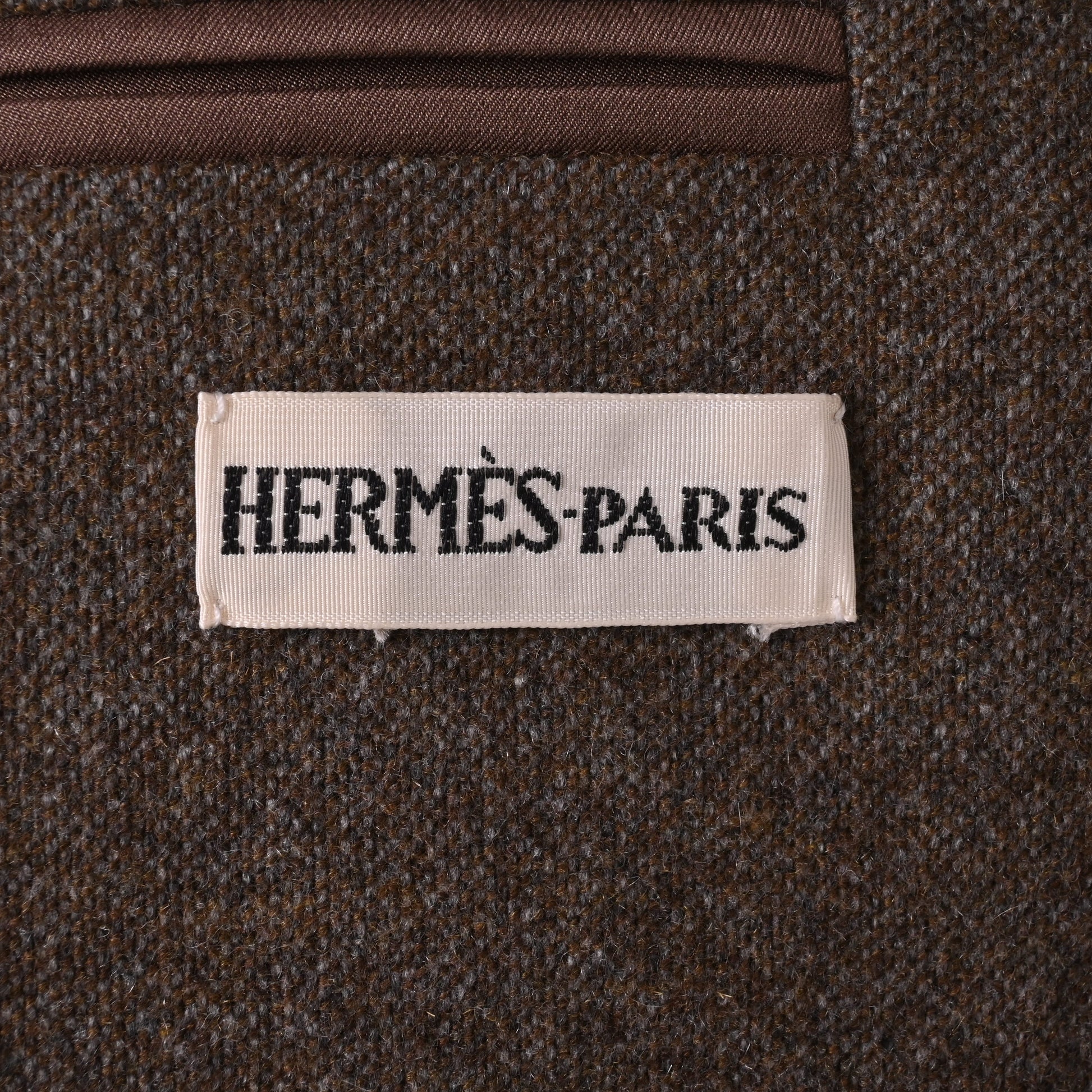 HERMES テーラードジャケット　カシミヤ　チャコール　40