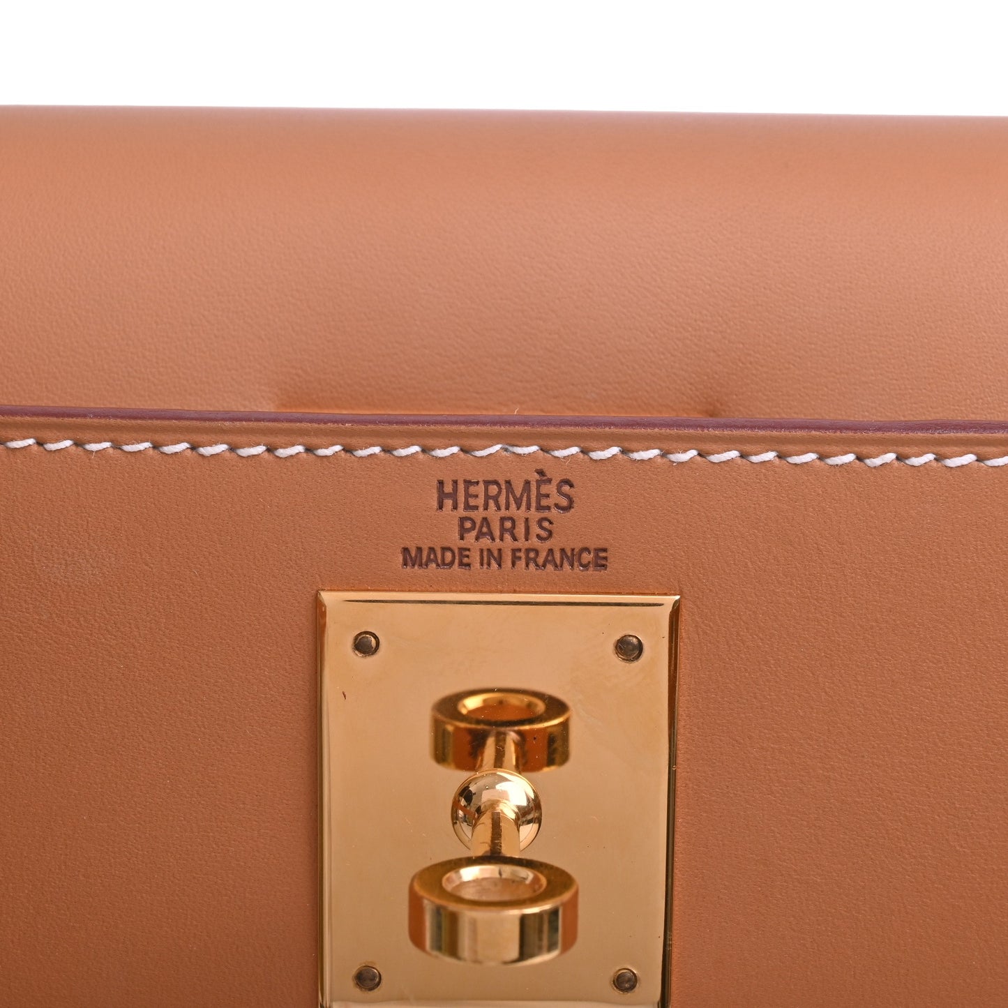 HERMES ケリー28　ヴォーシャモニー　ナチュラル　GP　□G刻印