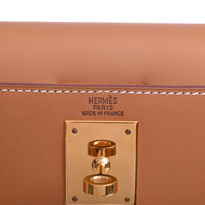 HERMES ケリー28　ヴォーシャモニー　ナチュラル　GP　□G刻印