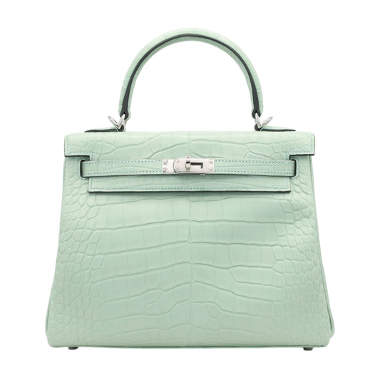 Kelly 25 Alligator Matt Verdieu SS W engraved