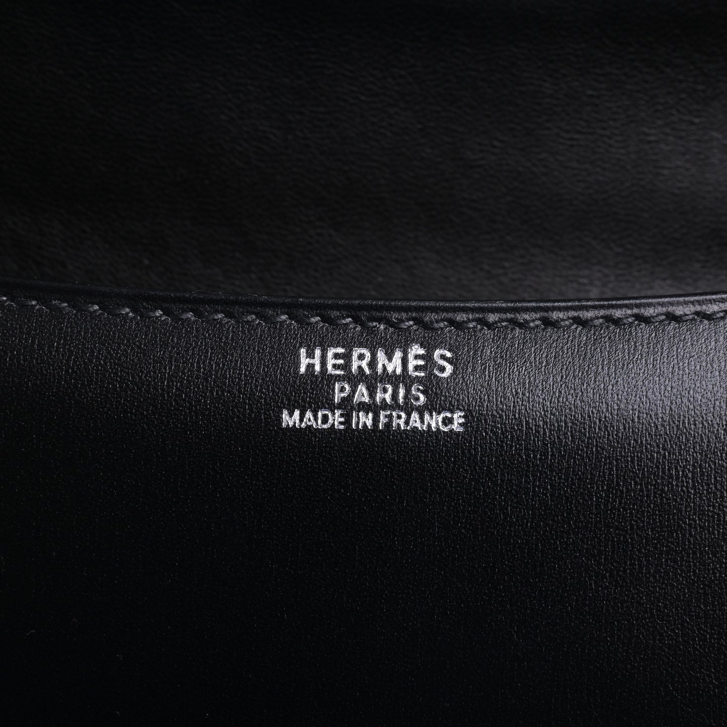 HERMES コンスタンス　ボックスカーフ　黒　SS　□E刻印