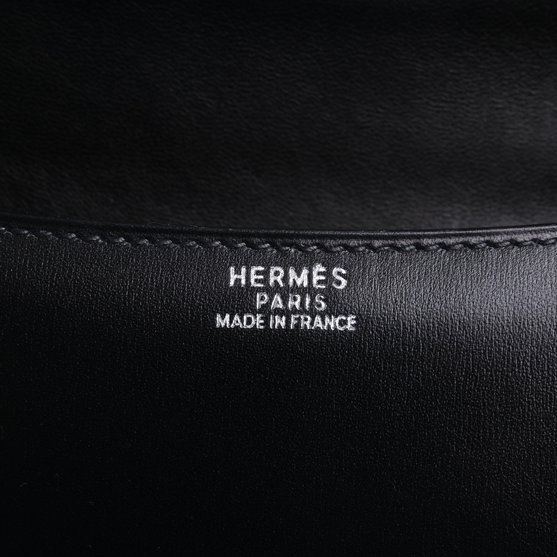 HERMES コンスタンス　ボックスカーフ　黒　SS　□E刻印